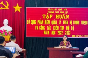 TẬP HUẤN SỬ DỤNG PHẦN MỀM QUẢN LÝ TRÊN HỆ THỐNG VNEDU VÀ CÔNG TÁC KIỂM TRA NỘI BỘ NĂM HỌC 2022- 2023