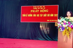 PHÁT ĐỘNG TUẦN LỄ HƯỞNG ỨNG HỌC TẬP SUỐT ĐỜI 2022