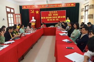 HỘI NGHỊ NHÀ GIÁO - CÁN BỘ QUẢN LÝ GIÁO DỤC - NGƯỜI LAO ĐỘNG TRƯỜNG THPT ĐÌNH LẬP NĂM HỌC 2022 - 2023