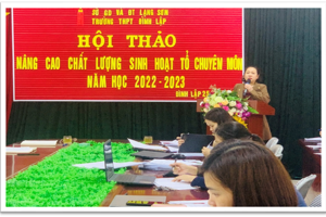 HỘI THẢO NÂNG CAO CHẤT LƯỢNG SINH HOẠT TỔ CHUYÊN MÔN
