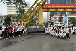 TRƯỜNG THPT HUYỆN ĐÌNH LẬP TỔ CHỨC CHƯƠNG TRÌNH THAM QUAN, TRẢI NGHIỆM TẠI TRƯỜNG ĐẠI HỌC HẠ LONG