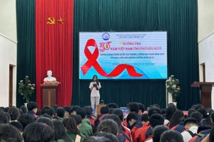 TRƯỜNG THPT ĐÌNH LẬP HƯỞNG ỨNG NGÀY THẾ GIỚI PHÒNG, CHỐNG HIV/AIDS