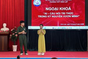 TRƯỜNG THPT ĐÌNH LẬP TỔ CHỨC NGOẠI KHÓA “AI – CẦU NỐI TRI THỨC TRONG KỶ NGUYÊN VƯƠN MÌNH” NĂM HỌC 2025-